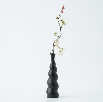 flowersartdesign Keramik Deko Vase Schwarz Matt-kleine vasen für tischdeko