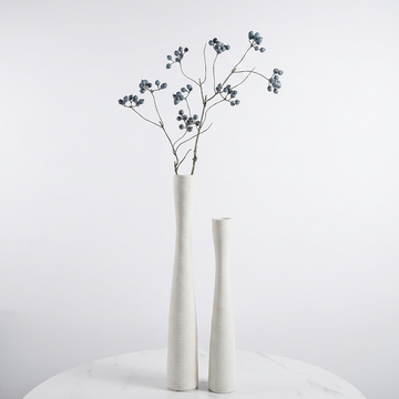 flowersartdesign  Vase Schwarz Matt 40 Cm Hoch,Dekozweige Für Bodenvase